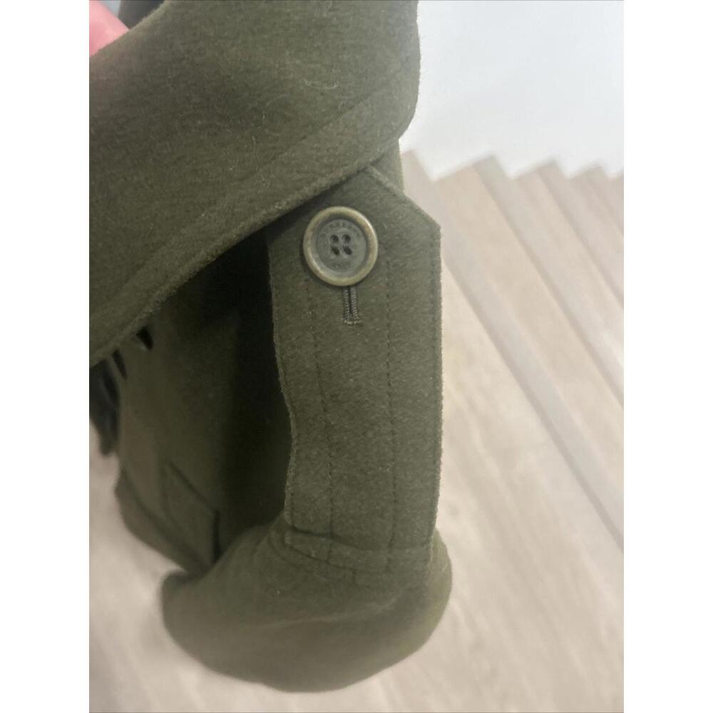 Burberry Brit Wool Olive Green Pea coat - Picture 9 of 9